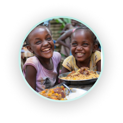 Happy children smiling together